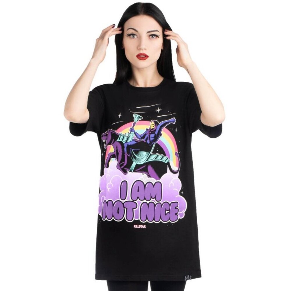 Like new unworn KILLSTAR Black Graphic 'I Am Not Nice' Tee